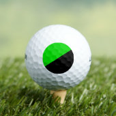 Flagge des grünen Anarchismus Golfball (Insitu T-Shirt)