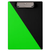 Flagge des grünen Anarchismus Klemmbrett (Vorderseite)