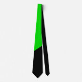 Flagge des grünen Anarchismus Krawatte (Vorderseite)