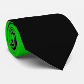 Flagge des grünen Anarchismus Krawatte (Gerollt)