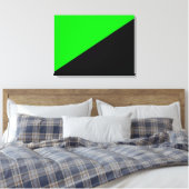 Flagge des grünen Anarchismus Leinwanddruck (Insitu (Schlafzimmer))