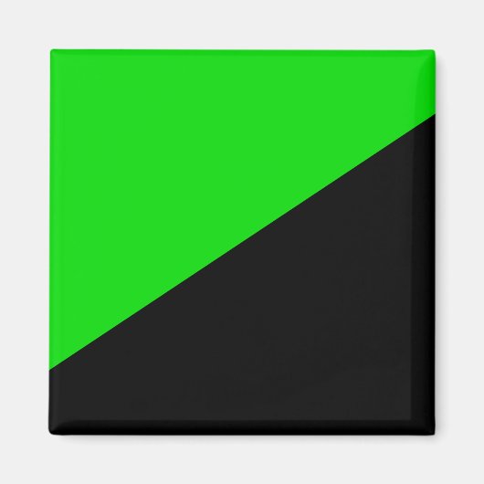 Flagge des grünen Anarchismus Magnet (Vorne)