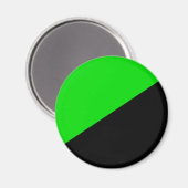 Flagge des grünen Anarchismus Magnet (Vorderseite/Rückseite)