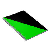 Flagge des grünen Anarchismus Notizblock (Rechte Seite)