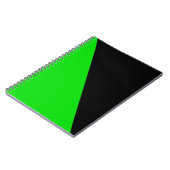 Flagge des grünen Anarchismus Notizblock (Linke Seite)