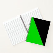 Flagge des grünen Anarchismus Notizblock (Innenseite)