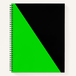 Flagge des grünen Anarchismus Notizblock