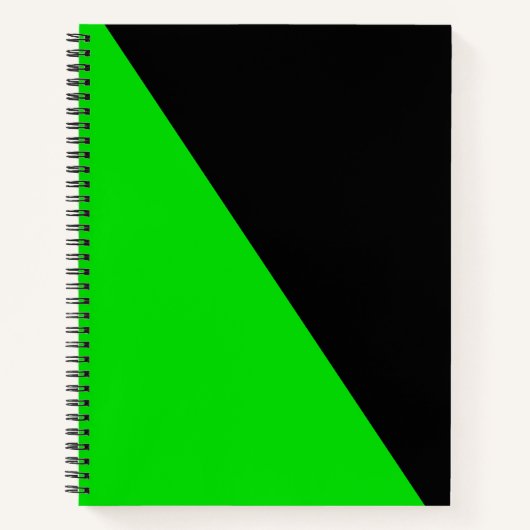 Flagge des grünen Anarchismus Notizblock (Vorderseite)