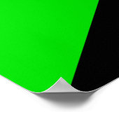 Flagge des grünen Anarchismus Poster (Ecke)