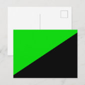 Flagge des grünen Anarchismus Postkarte (Vorne/Hinten)