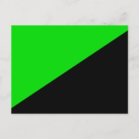 Flagge des grünen Anarchismus Postkarte (Vorderseite)