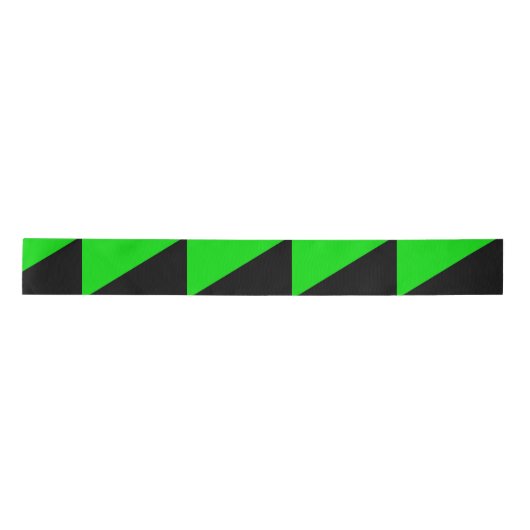 Flagge des grünen Anarchismus Satinband (Vorderseite)