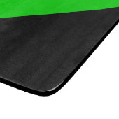 Flagge des grünen Anarchismus Schneidebrett (Ecke)