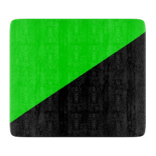 Flagge des grünen Anarchismus Schneidebrett