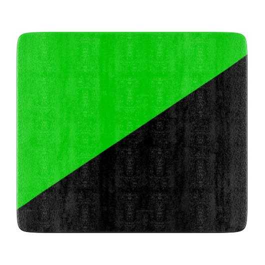 Flagge des grünen Anarchismus Schneidebrett (Vorderseite)