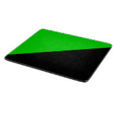 Flagge des grünen Anarchismus Schneidebrett (Ecke)