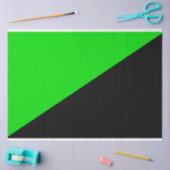 Flagge des grünen Anarchismus Seidenpapier (Basteln)