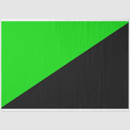 Flagge des grünen Anarchismus Seidenpapier (Vorderseite)