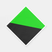 Flagge des grünen Anarchismus Serviette (Ecke)