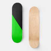 Flagge des grünen Anarchismus Skateboard (Vorderseite)