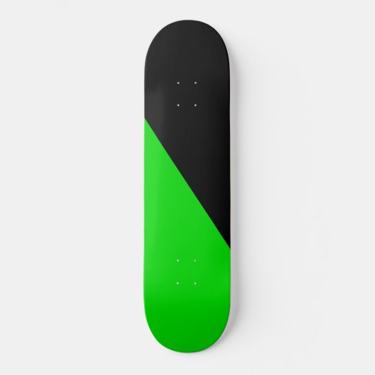 Flagge des grünen Anarchismus Skateboard (Vorderseite)