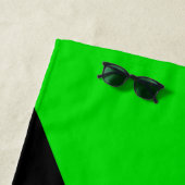 Flagge des grünen Anarchismus Strandtuch (Beispiel)