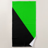 Flagge des grünen Anarchismus Strandtuch (Vorderseite)