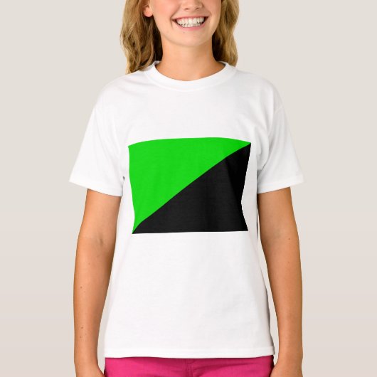 Flagge des grünen Anarchismus T-Shirt (Vorderseite)