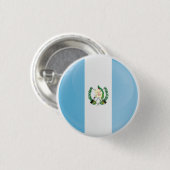 Flagge des Guatemala-Rundbilds Button (Vorne & Hinten)