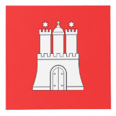 Flagge des Hamburger Cube Würfel (Rechts)