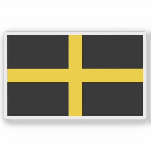 Flagge des heiligen David, Wales Aufkleber (Vorderseite)