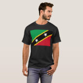 Flagge des Heiligen Kitts und Nevis T-Shirt (Vorne ganz)