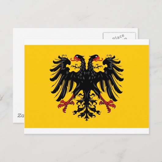 Flagge des Heiligen Römischen Reiches Postkarte (Vorne/Hinten)
