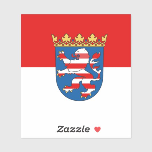 Flagge des Hesse Vinyl Sticker (Blatt)