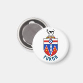 Flagge des Hoheitsgebiets von Yukon - Kanada Magnet (Vorderseite/Rückseite)