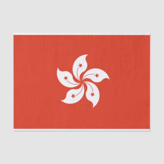 Flagge des Hongkonger Gewebspapiers Seidenpapier (Vorderseite)