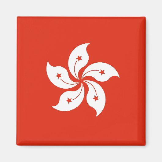 Flagge des Hongkonger Magnet (Vorne)