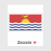 Flagge des I-Kiribati-Volkes, Mikronesien, Ozeanie Aufkleber (Blatt)