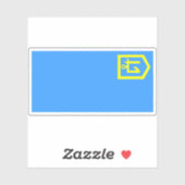 Flagge des Idel-Ural-Staat (1917-1918) Aufkleber (Blatt)