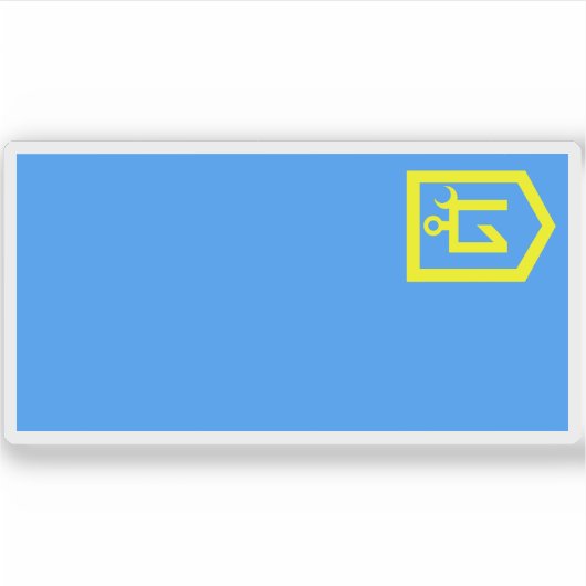 Flagge des Idel-Ural-Staat (1917-1918) Aufkleber (Vorderseite)