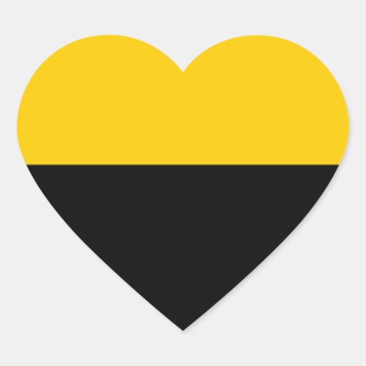 Flagge des IJsselstein Herz-Aufkleber (Vorderseite)