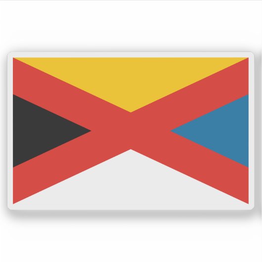 Flagge des Imperiums der China (1915-1916) Aufkleber (Vorderseite)