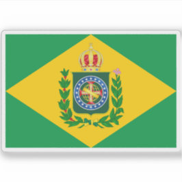 Flagge des Imperiums von Brasilien (1853-1889) Aufkleber