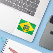 Flagge des Imperiums von Brasilien (1853-1889) Aufkleber (Laptop mit iPhone)