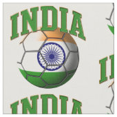Flagge des indischen Fußballmusters Stoff (Nahaufnahme)