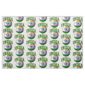 Flagge des indischen Fußballmusters Stoff (Fat Quarter (45,7 x 55,9 cm))