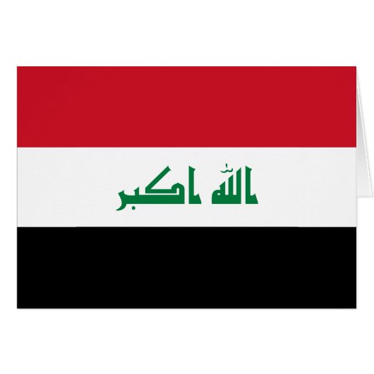Flagge des Irak (Vorderseite (Horizontal))
