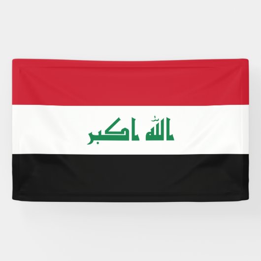 Flagge des Irak Banner (Horizontal)