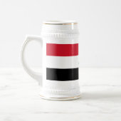 Flagge des Irak Bierglas (Links)