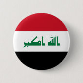 Flagge des Irak Button (Vorderseite)